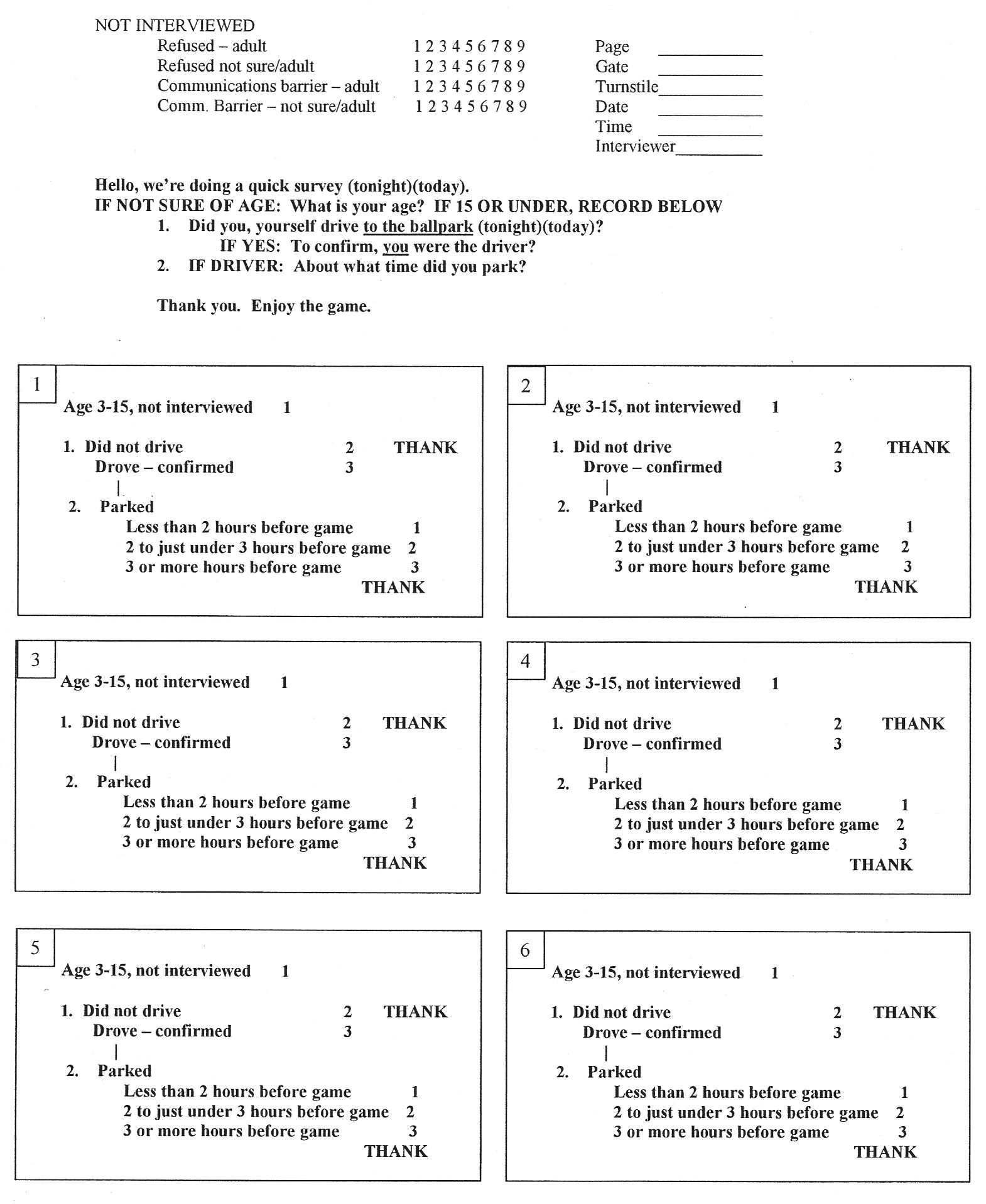 Survey Training Part 3
